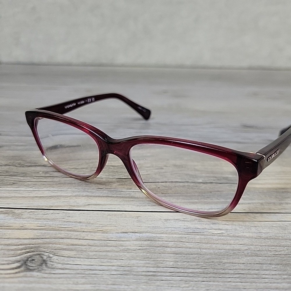 Coach HC 6089 5484 Red Sand‎ Gradient Eyeglass Frames Only 51-16 135mm Full Rim